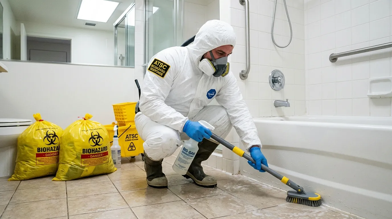 Decontamination equipment deployed for Blood Cleanup in Copley